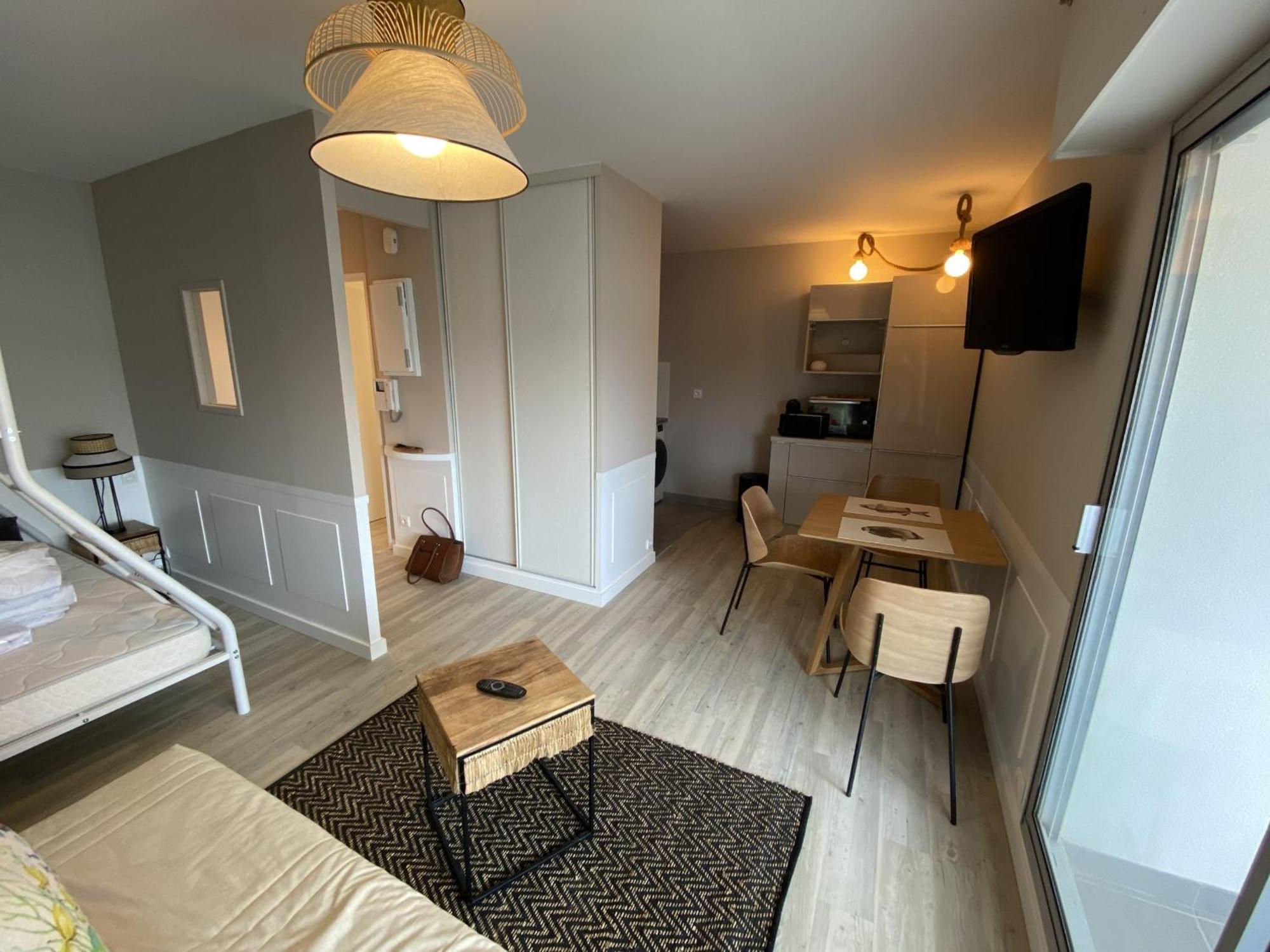 Studio Neuf En Front De Mer Avec Terrasse Et Parking, Ideal Pour 3 Personnes - Fr-1-474-147 아르카숑 외부 사진